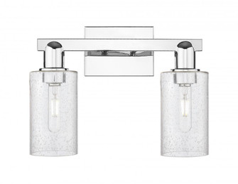 Clymer - 2 Light - 15 inch - Polished Chrome - Bath Vanity Light (3442|716-2W-PC-G804)