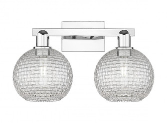 Athens - 2 Light - 19 inch - Polished Chrome - Bath Vanity Light (3442|716-2W-PC-G122C-8CL)