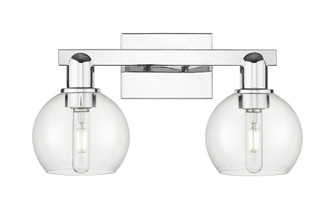 Athens - 2 Light - 17 inch - Polished Chrome - Bath Vanity Light (3442|716-2W-PC-G122-6)