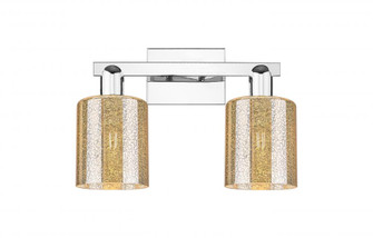Cobbleskill - 2 Light - 16 inch - Polished Chrome - Bath Vanity Light (3442|716-2W-PC-G116)