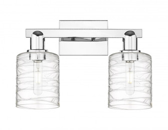 Cobbleskill - 2 Light - 16 inch - Polished Chrome - Bath Vanity Light (3442|716-2W-PC-G1113)