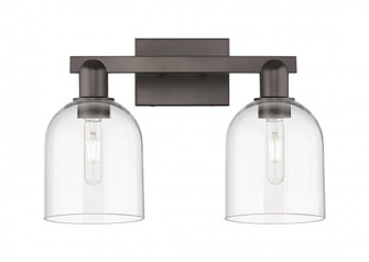 Bella - 2 Light - 17 inch - Oil Rubbed Bronze - Bath Vanity Light (3442|716-2W-OB-G558-6CL)