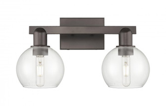 Athens - 2 Light - 17 inch - Oil Rubbed Bronze - Bath Vanity Light (3442|716-2W-OB-G122-6)