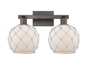 Farmhouse Rope - 2 Light - 19 inch - Oil Rubbed Bronze - Bath Vanity Light (3442|716-2W-OB-G121-8RW)