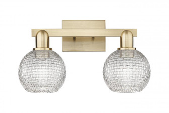 Athens - 2 Light - 17 inch - Champagne Bronze - Bath Vanity Light (3442|716-2W-CB-G122C-6CL)