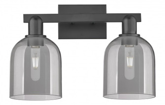 Bella - 2 Light - 17 inch - Matte Black - Bath Vanity Light (3442|716-2W-BK-G558-6SM)