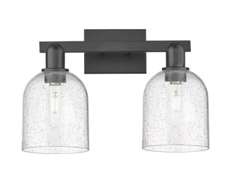 Bella - 2 Light - 17 inch - Matte Black - Bath Vanity Light (3442|716-2W-BK-G558-6SDY)