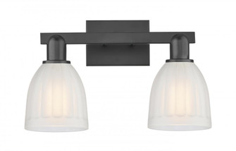 Brookfield - 2 Light - 17 inch - Matte Black - Bath Vanity Light (3442|716-2W-BK-G441)