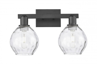 Waverly - 2 Light - 17 inch - Matte Black - Bath Vanity Light (3442|716-2W-BK-G362)