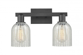 Caledonia - 2 Light - 16 inch - Matte Black - Bath Vanity Light (3442|716-2W-BK-G2511)