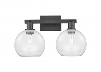 Athens - 2 Light - 19 inch - Matte Black - Bath Vanity Light (3442|716-2W-BK-G122-8)