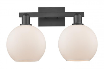 Athens - 2 Light - 19 inch - Matte Black - Bath Vanity Light (3442|716-2W-BK-G121-8)