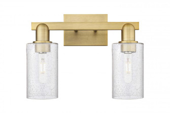 Clymer - 2 Light - 15 inch - Brushed Brass - Bath Vanity Light (3442|716-2W-BB-G804)