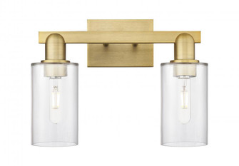 Clymer - 2 Light - 15 inch - Brushed Brass - Bath Vanity Light (3442|716-2W-BB-G802)