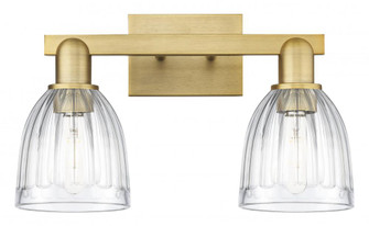 Brookfield - 2 Light - 17 inch - Brushed Brass - Bath Vanity Light (3442|716-2W-BB-G442)