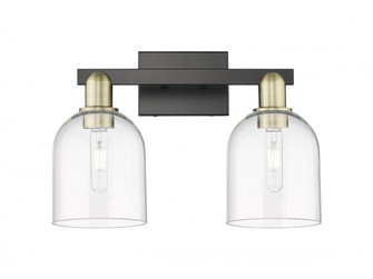 Bella - 2 Light - 17 inch - Black Antique Brass - Bath Vanity Light (3442|716-2W-BAB-G558-6CL)