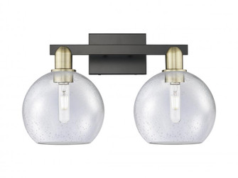 Athens - 2 Light - 19 inch - Black Antique Brass - Bath Vanity Light (3442|716-2W-BAB-G124-8)