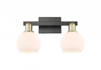 Athens - 2 Light - 17 inch - Black Antique Brass - Bath Vanity Light (3442|716-2W-BAB-G121-6)