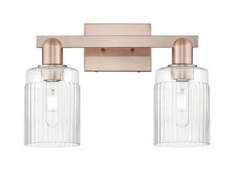Hadley - 2 Light - 16 inch - Antique Copper - Bath Vanity Light (3442|716-2W-AC-G342)
