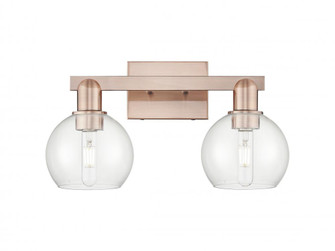 Athens - 2 Light - 17 inch - Antique Copper - Bath Vanity Light (3442|716-2W-AC-G122-6)