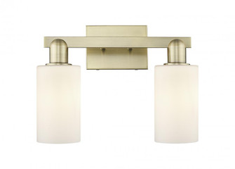 Clymer - 2 Light - 15 inch - Antique Brass - Bath Vanity Light (3442|716-2W-AB-G801)