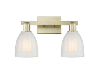 Brookfield - 2 Light - 17 inch - Antique Brass - Bath Vanity Light (3442|716-2W-AB-G441)