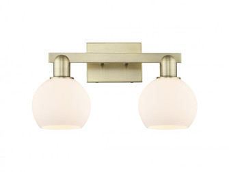 Athens - 2 Light - 17 inch - Antique Brass - Bath Vanity Light (3442|716-2W-AB-G121-6)