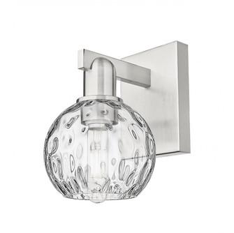 Athens Water Glass - 1 Light - 6 inch - Brushed Satin Nickel - Sconce (3442|716-1W-SN-G1215-6)