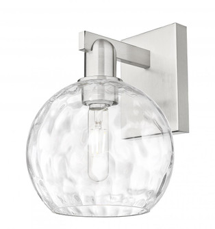 Athens Water Glass - 1 Light - 8 inch - Brushed Satin Nickel - Sconce (3442|716-1W-SN-G1215-8)
