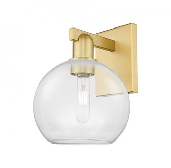 Athens - 1 Light - 8 inch - Satin Gold - Sconce (3442|716-1W-SG-G122-8)