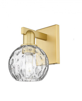 Athens Water Glass - 1 Light - 6 inch - Satin Gold - Sconce (3442|716-1W-SG-G1215-6)