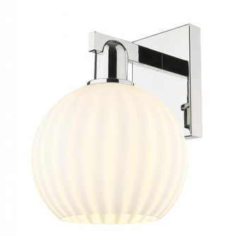 White Venetian - 1 Light - 8 inch - Polished Nickel - Sconce (3442|716-1W-PN-G1217-8WV)