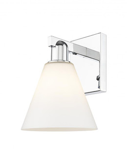 Berkshire Glass - 1 Light - 8 inch - Polished Chrome - Sconce (3442|716-1W-PC-GBC-81)