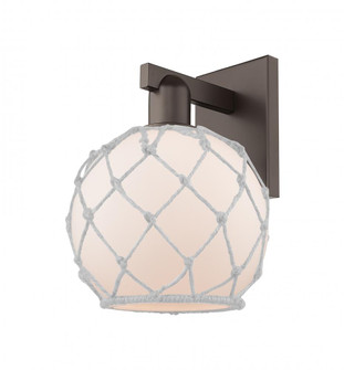 Farmhouse Rope - 1 Light - 8 inch - Oil Rubbed Bronze - Sconce (3442|716-1W-OB-G121-8RW)