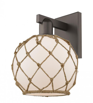 Farmhouse Rope - 1 Light - 8 inch - Oil Rubbed Bronze - Sconce (3442|716-1W-OB-G121-8RB)