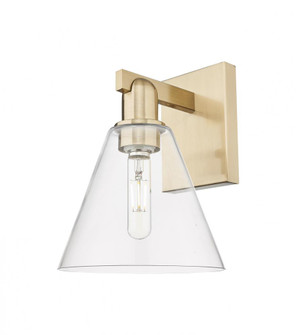 Berkshire Glass - 1 Light - 8 inch - Champagne Bronze - Sconce (3442|716-1W-CB-GBC-82)