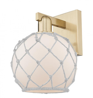 Farmhouse Rope - 1 Light - 8 inch - Champagne Bronze - Sconce (3442|716-1W-CB-G121-8RW)