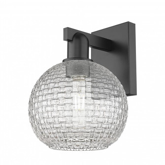 Athens - 1 Light - 8 inch - Matte Black - Sconce (3442|716-1W-BK-G122C-8CL)