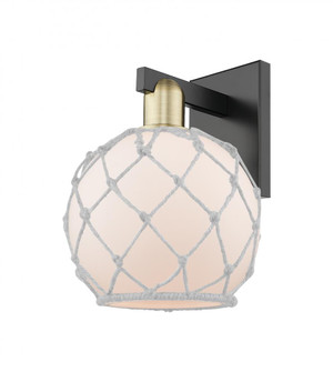 Farmhouse Rope - 1 Light - 8 inch - Black Antique Brass - Sconce (3442|716-1W-BAB-G121-8RW)