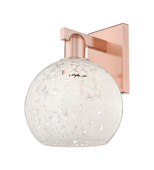 White Mouchette - 1 Light - 8 inch - Antique Copper - Sconce (3442|716-1W-AC-G1216-8WM)