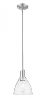 Bristol - 1 Light - 8 inch - Brushed Satin Nickel - Stem hung - Mini Pendant (3442|716-1S-SN-GBD-754)