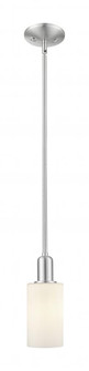 Clymer - 1 Light - 4 inch - Brushed Satin Nickel - Stem hung - Mini Pendant (3442|716-1S-SN-G801)