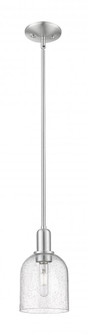 Bella - 1 Light - 6 inch - Brushed Satin Nickel - Stem hung - Mini Pendant (3442|716-1S-SN-G558-6SDY)