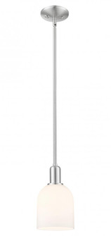 Bella - 1 Light - 6 inch - Brushed Satin Nickel - Stem hung - Mini Pendant (3442|716-1S-SN-G558-6GWH)