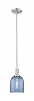 Bella - 1 Light - 6 inch - Brushed Satin Nickel - Stem hung - Mini Pendant (3442|716-1S-SN-G558-6BL)