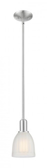 Brookfield - 1 Light - 6 inch - Brushed Satin Nickel - Stem hung - Mini Pendant (3442|716-1S-SN-G441)