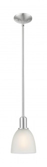 Castile - 1 Light - 6 inch - Brushed Satin Nickel - Stem hung - Mini Pendant (3442|716-1S-SN-G381)