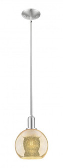 Athens - 1 Light - 8 inch - Brushed Satin Nickel - Stem hung - Mini Pendant (3442|716-1S-SN-G128-8)