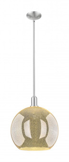 Athens - 1 Light - 14 inch - Brushed Satin Nickel - Stem hung - Mini Pendant (3442|716-1S-SN-G128-14)