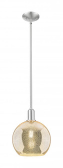 Athens - 1 Light - 10 inch - Brushed Satin Nickel - Stem hung - Mini Pendant (3442|716-1S-SN-G128-10)